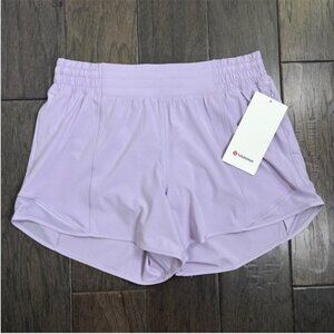 Lululemon Hotty Hot High-Rise Lined Short 4" Lilac Ether NWT